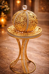 Al Durr Gold Filigree Dome Floor Incense Burner
