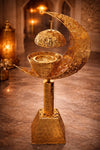 Al Hilal Gold Crescent Moon Floor Incense Burner