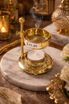 Al Mishkat Gold Tealight Table Incense Burner