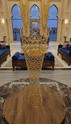 Al Shabaka Gold Ring-Weave Floor Incense Burner