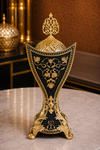 Karam Black & Gold Baroque Panel Table Incense Burner