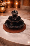 Nahar Black Lotus Tiered Backflow Table Incense Burner