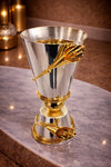 Naseem Wrapped Trophy Table Incense Burner – Silver & Gold